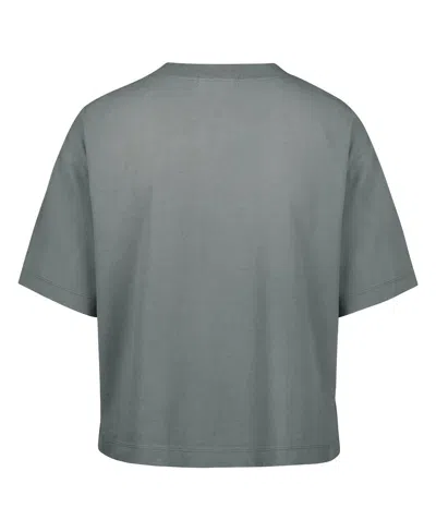47 Brand Women's Gray Las Vegas Raiders Florentina Montauk Cropped T-shirt In Gray