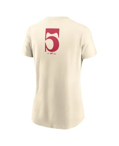 Nike Cream Texas Rangers City Connect Fuse Name & Number T-shirt In Neutral