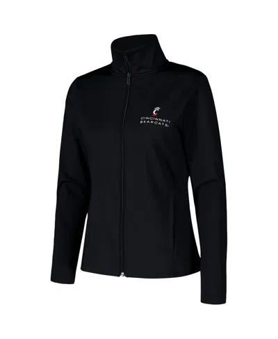 Under Armour Women's Black Cincinnati Bearcats Sweat-wicking Soft Motion Full-zip Jacket In Black