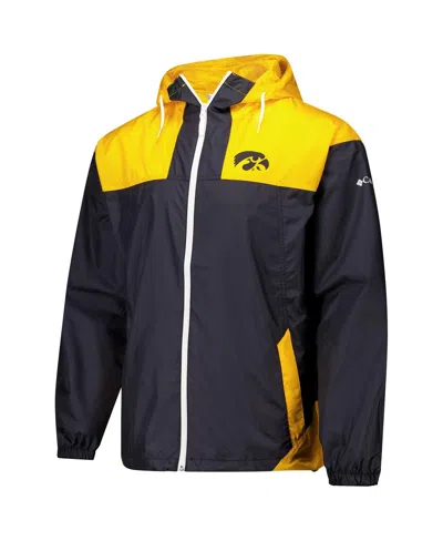 Columbia Black Iowa Hawkeyes Flash Challenger Ii Omni-shade Full-zip Windbreaker Jacket In Multi