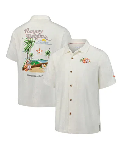 Tommy Bahama White Michigan Wolverines Grand Slam Bay Camp Button-up Shirt In White