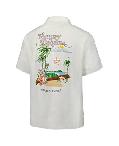 Tommy Bahama White Michigan Wolverines Grand Slam Bay Camp Button-up Shirt In White