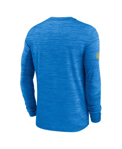 Nike Men's Powder Blue Los Angeles Chargers Sideline Velocity Performance Long Sleeve T-shirt In Blue