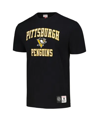 Mitchell & Ness Men's Black Pittsburgh Penguins Legendary Slub T-shirt In Black