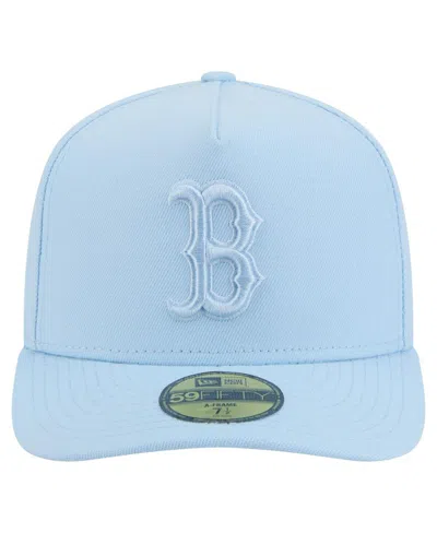 New Era Men's Light Blue Boston Red Sox Color Pack A-frame 59fifty Fitted Hat