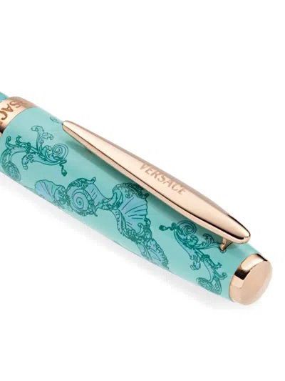 Versace La Vacanza Roller Pen In Blue