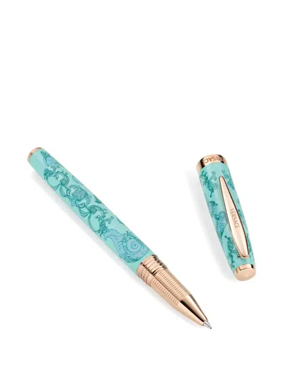 Versace La Vacanza Roller Pen In Blue