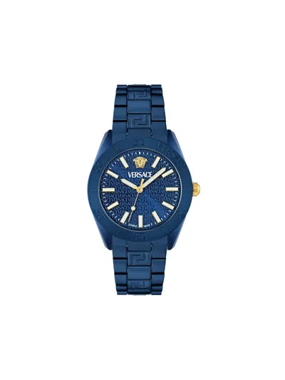 Versace Dome 42mm In Blue