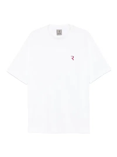 Rhun Logo-embroidered T-shirt In White
