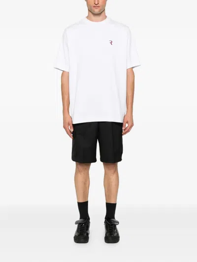 Rhun Logo-embroidered T-shirt In White