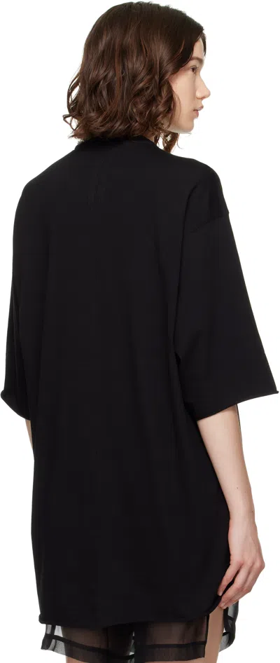 Rick Owens Tommy T Cotton Jersey T-shirt In Black