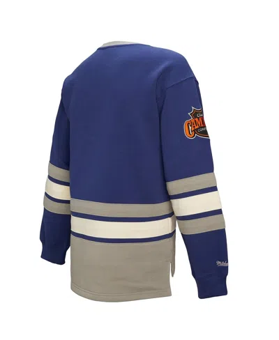 Mitchell & Ness Women's Blue Toronto Maple Leaf's Heritage Lace-up Pullover Sweatshirt In Blue