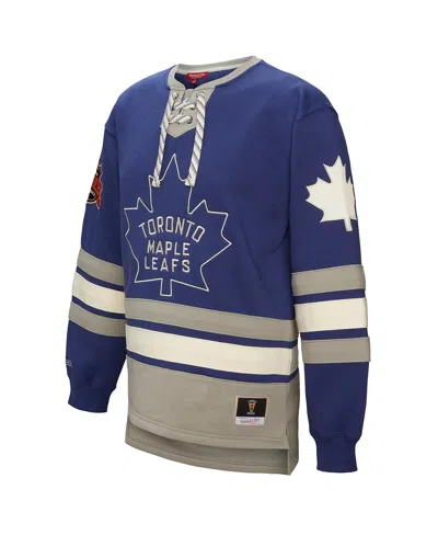Mitchell & Ness Women's Blue Toronto Maple Leaf's Heritage Lace-up Pullover Sweatshirt In Blue