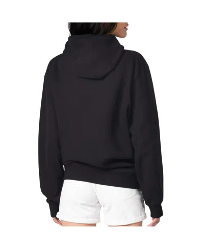 G-iii 4her By Carl Banks Women'sâ Black San Francisco Giants Leopard Heart Pullover Hoodie In Black