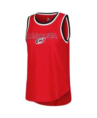 G-iii 4her By Carl Banks Women'sâ Red Carolina Hurricanes Strategy Tank Top In Red