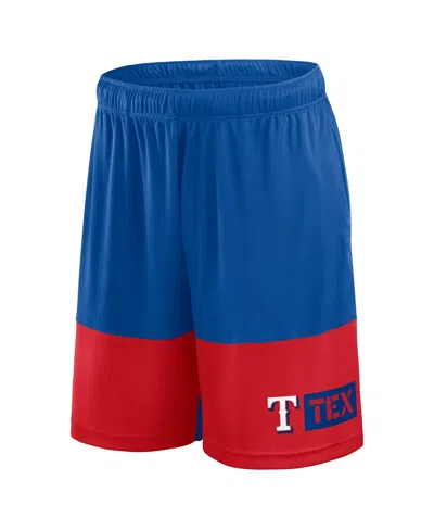 Fanatics Men's Royal Texas Rangers Best Of The Best Shorts In Blue