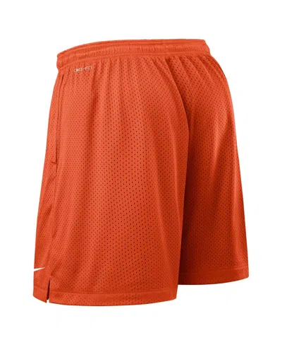 Nike Men's Orange/charcoal Clemson Tigers 2025 Sideline Reversible Performance Shorts In Orange