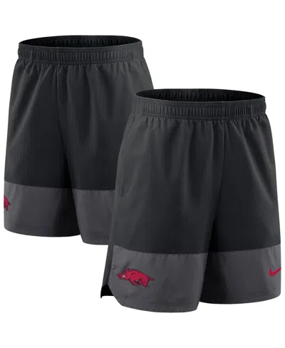 Nike Men's Black Arkansas Razorbacks 2025 Sideline Performance Shorts In Black