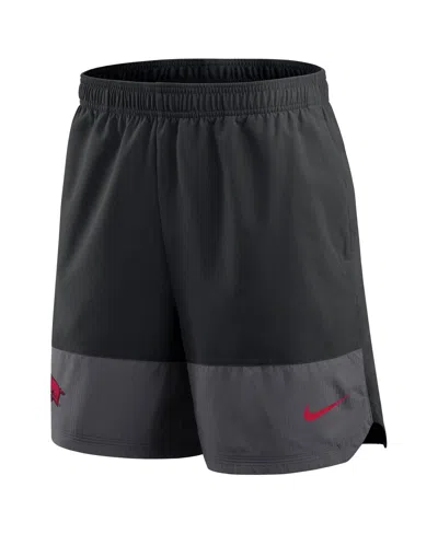 Nike Men's Black Arkansas Razorbacks 2025 Sideline Performance Shorts In Black