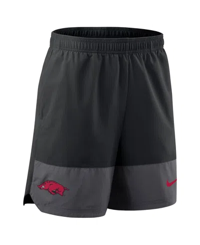 Nike Men's Black Arkansas Razorbacks 2025 Sideline Performance Shorts In Black