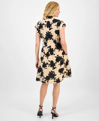 Julia Jordan Women's Spread-collar Button-front Dress In Multi