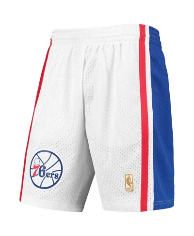 Mitchell & Ness Men's White Philadelphia 76ers 1996-97 Hardwood Classics Swingman Shorts In White