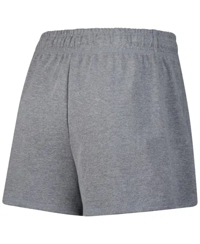 Fanatics Women's Heather Gray Boston Bruins Logo Shorts In Gray