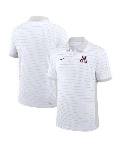 Nike Men's White Arizona Wildcats 2025 Early Season Coaches Sideline Victory Stripe Performance Polo Shir In White