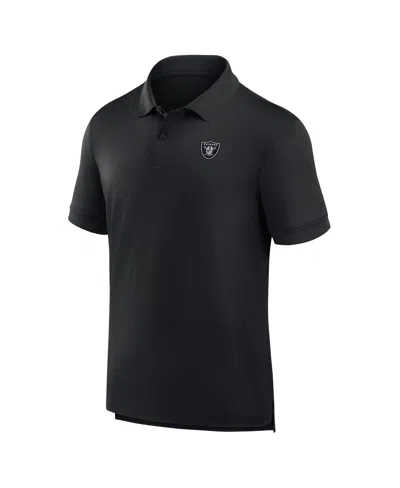 Fanatics Men's Black New York Jets Front Office Move Mono Polo Shirt In Black