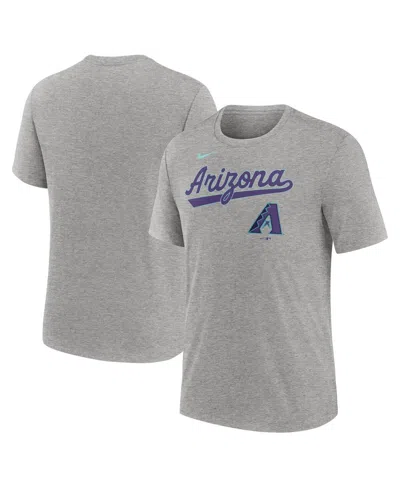 Nike Men's Heather Charcoal Arizona Diamondbacks 2025 City Connect Tri-blend T-shirt In Gray