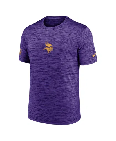 Nike Men's Purple Minnesota Vikings Sideline Velocity Performance T-shirt In Purple