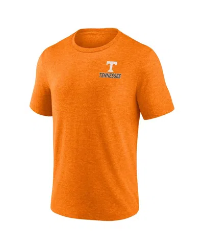 Fanatics Men's Heather Tennessee Orange Tennessee Volunteers Ideal Faded Tri-blend T-shirt In Orange