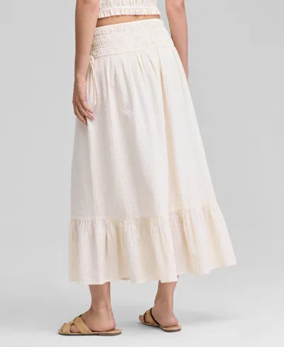 And Now This Women's Smocked Seersucker Maxi Skirt, Exclusively At Macy's In White