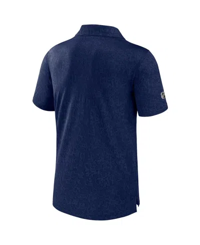 Fanatics Men's Navy Washington Capitals Authentic Pro Jacquard Polo Shirt In Black