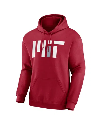 Fanatics Men's Cardinal Mit Engineers Fleece Pullover Hoodie In Red