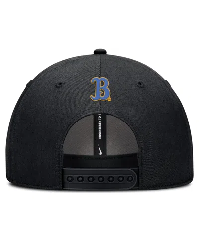 Nike Men's Black Ucla Bruins Rise Practice Adjustable Hat In Black