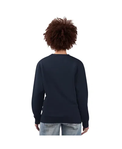G-iii 4her By Carl Banks Women'sâ Navy Cleveland Guardians Team Logo Fleece Pullover Sweatshirt In Blue