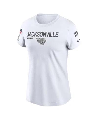 Nike White Jacksonville Jaguars 2024 Salute To Service Legend Performance T-shirt In White