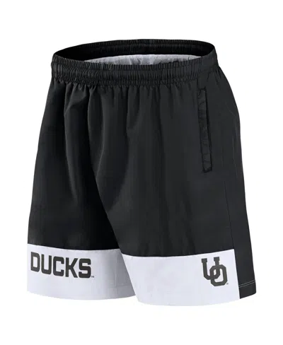 Fanatics Men's Black Oregon Ducks Elements Intensity Woven Shorts In Black