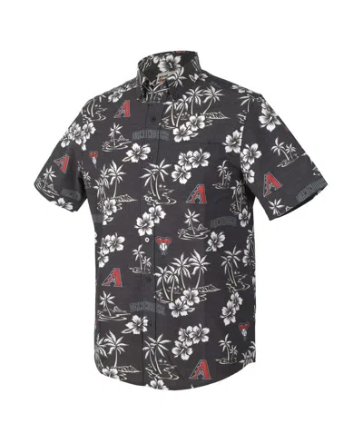 Reyn Spooner Men'sâ Black Arizona Diamondbacks Kekai Performance Button-up Shirt In Black