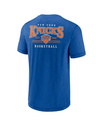 Fanatics Men's Royal New York Knicks Slub Team T-shirt In Blue