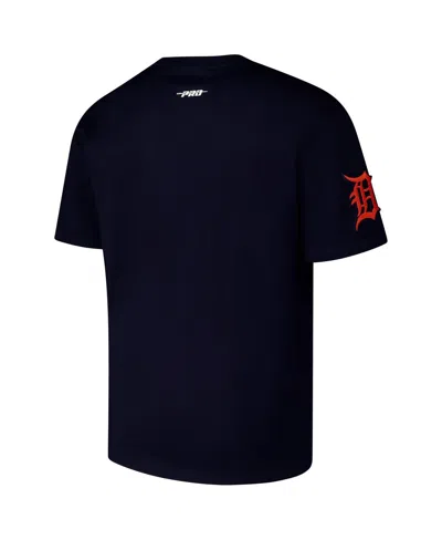 Pro Standard Navy Detroit Tigers Turn It Up Dropped Shoulder T-shirt In Blue