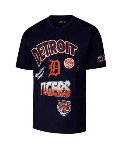 Pro Standard Navy Detroit Tigers Turn It Up Dropped Shoulder T-shirt In Blue