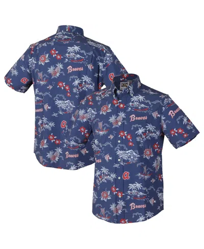 Reyn Spooner Men's Blue Atlanta Braves Kekai Button-down Shirt In Blue