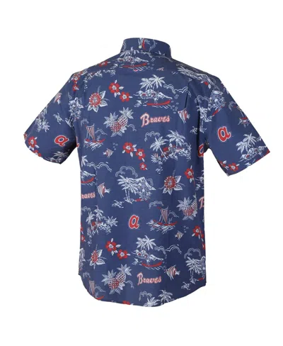 Reyn Spooner Men's Blue Atlanta Braves Kekai Button-down Shirt In Blue