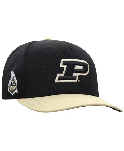 Top Of The World Men's Black Purdue Boilermakers Reflex Two-tone Flex Hat