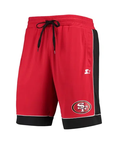 Starter Men's Scarlet/black San Francisco 49ers Fan Favorite Fashion Shorts In Red
