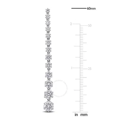 Created Forever 5 1/3ct Tw Lab- Grown Diamond Graduated Drop Earrings In 14k White Gold