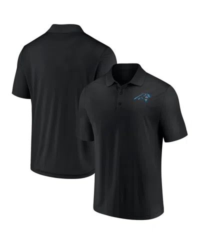 Fanatics Men's Black Carolina Panthers Polo Shirt In Black