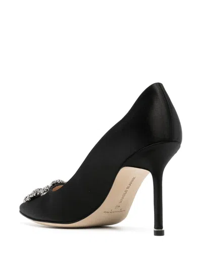 Manolo Blahnik Hangisi 110mm Crystal-embellished Pumps